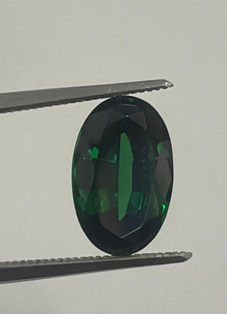 Oval Shaped Tsavorite Cut